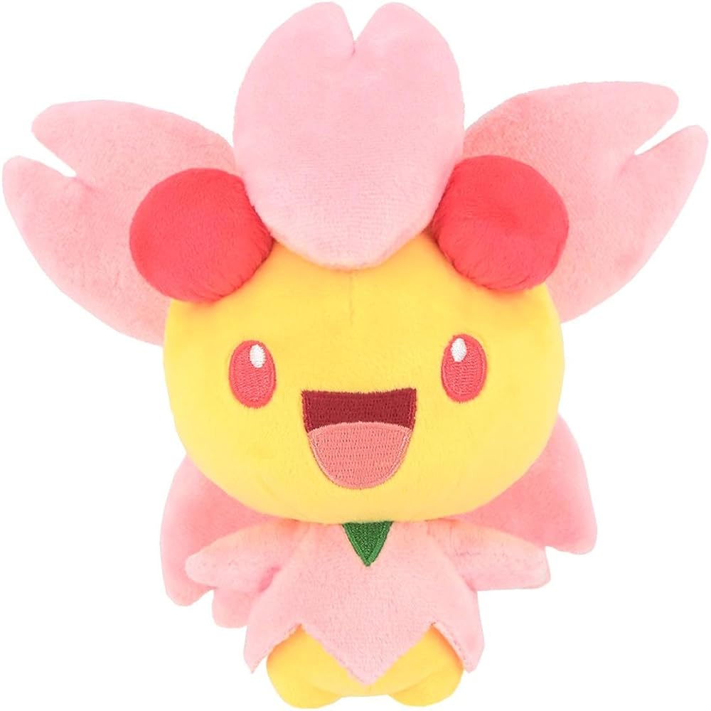 Sanei Boeki Pocket Monsters All Star Collection Cherim (Posiform) Plush Toy 20x12.5x19cm