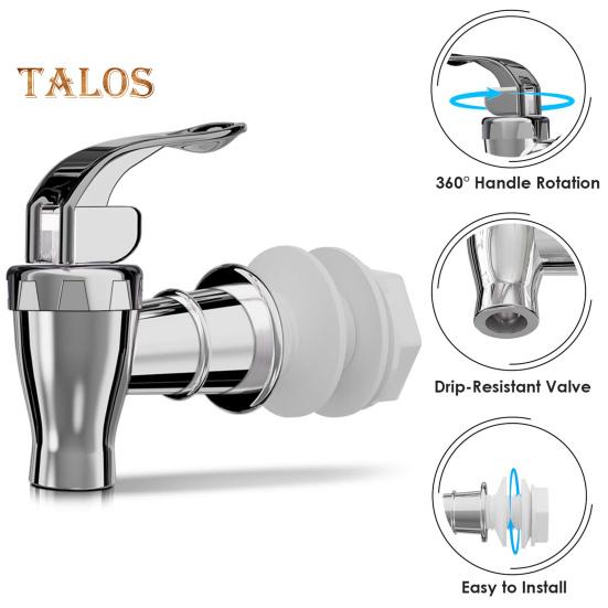 2 szt. Baterie srebrne dozowniki napojów czopy Push Style wymienne krany dźwignia sterowania przepływem uchwyt do szklanych/plastikowych dzbanów słoiki idealne