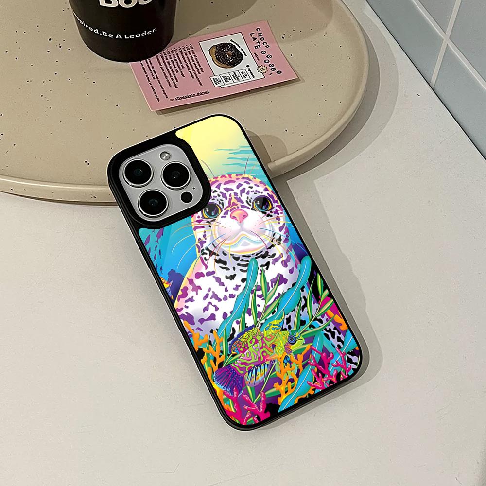 

Lisa Frank Phone Case for Iphone 17 16 15 14 Air 13 12 11 Pro Max Mini Plus Fundas Shell PC+TPU Cover iPhone 15 Plus