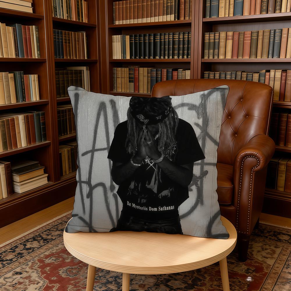 DDestroy Lonely Rapper Cushion Cover Home Office Birthday Anniversary Gifts Soft Skin Friendly Cushion Cover