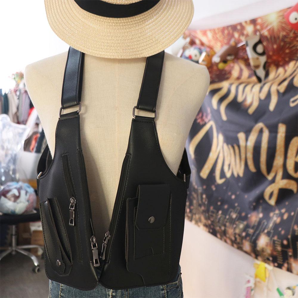 Luxury Mobile Phone Purse Vintage Shoulder Harness Bag Chest Bag Underarm Strap Wallet Pocket Pack