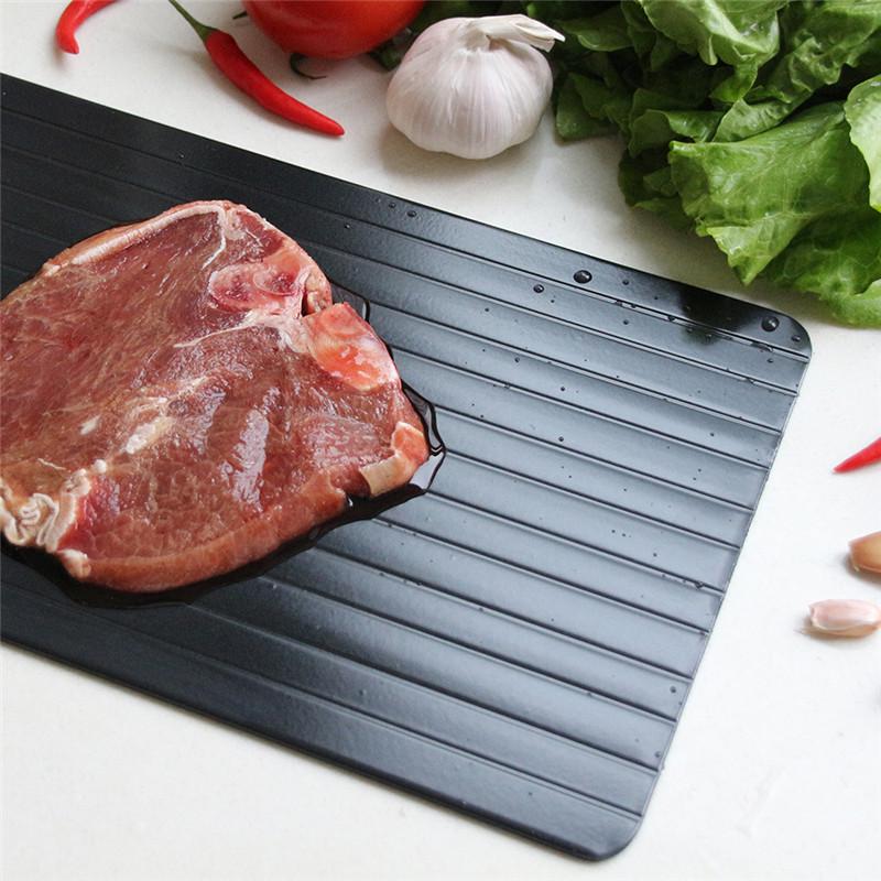 Vassoio Scongelamento Rapido per Carne Congelata Piastra Scongelamento Cibo Scongelamento Rapido Strumenti Gadget da Cucina Più Sicuri