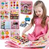 Toys Educational Toys Toddler Busy Board Montessori Busy Book Learning Sensory for Motor Skills Preschool Travel Activitiy Girls