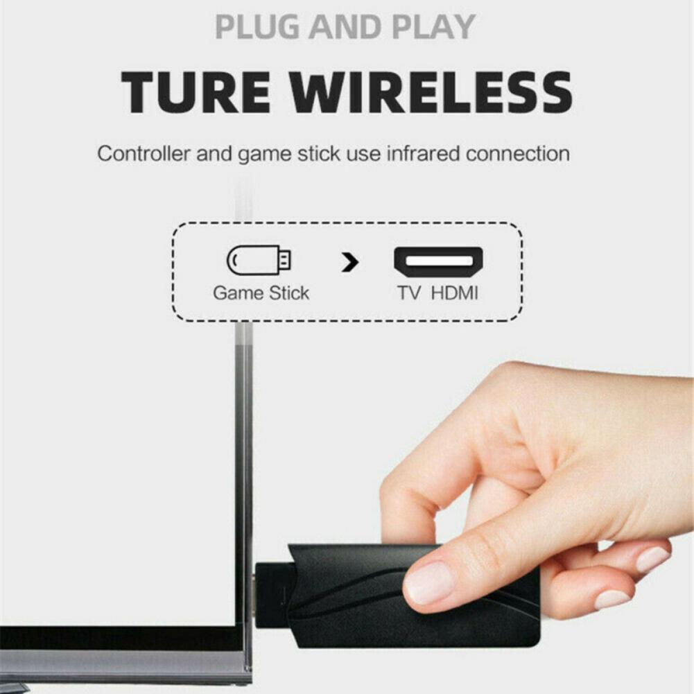 Herní konzole HDMI TV Mini HD Bezdrátová herní konzole s dvojitým ovládáním Nostalgická retro herní konzole