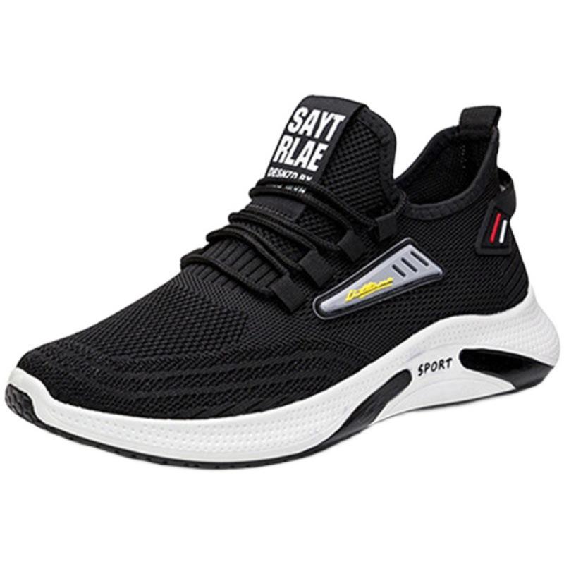 2025 summer new men's shoes sports casual shoes breathable running shoes flat non-slip men's mesh shoes tide