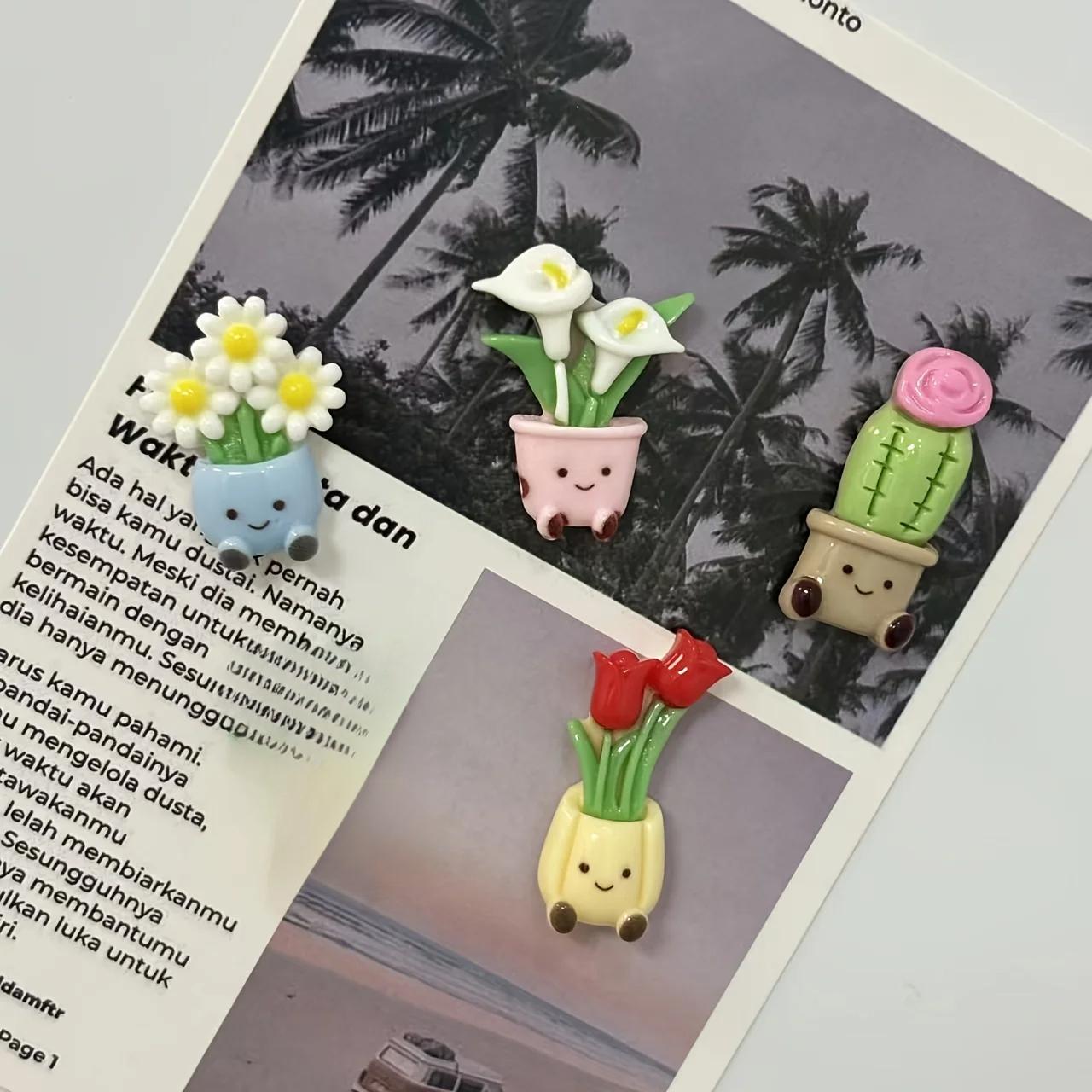 

Cute Flower Pot Resin Accessories for DIY Slime Phone Cases, Mugs, Hair Clips, Shoe Decorations, and Craft Embellishment