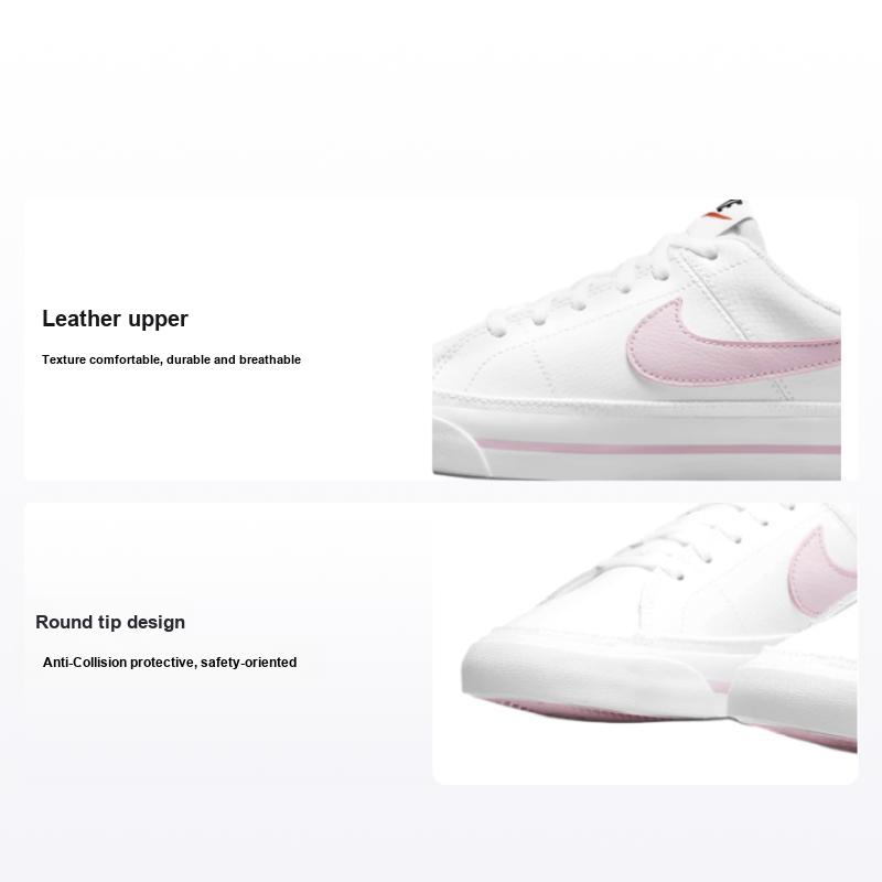 Nike Court Legacy GS White Pink Foam Kids Sneakers DA5380-109