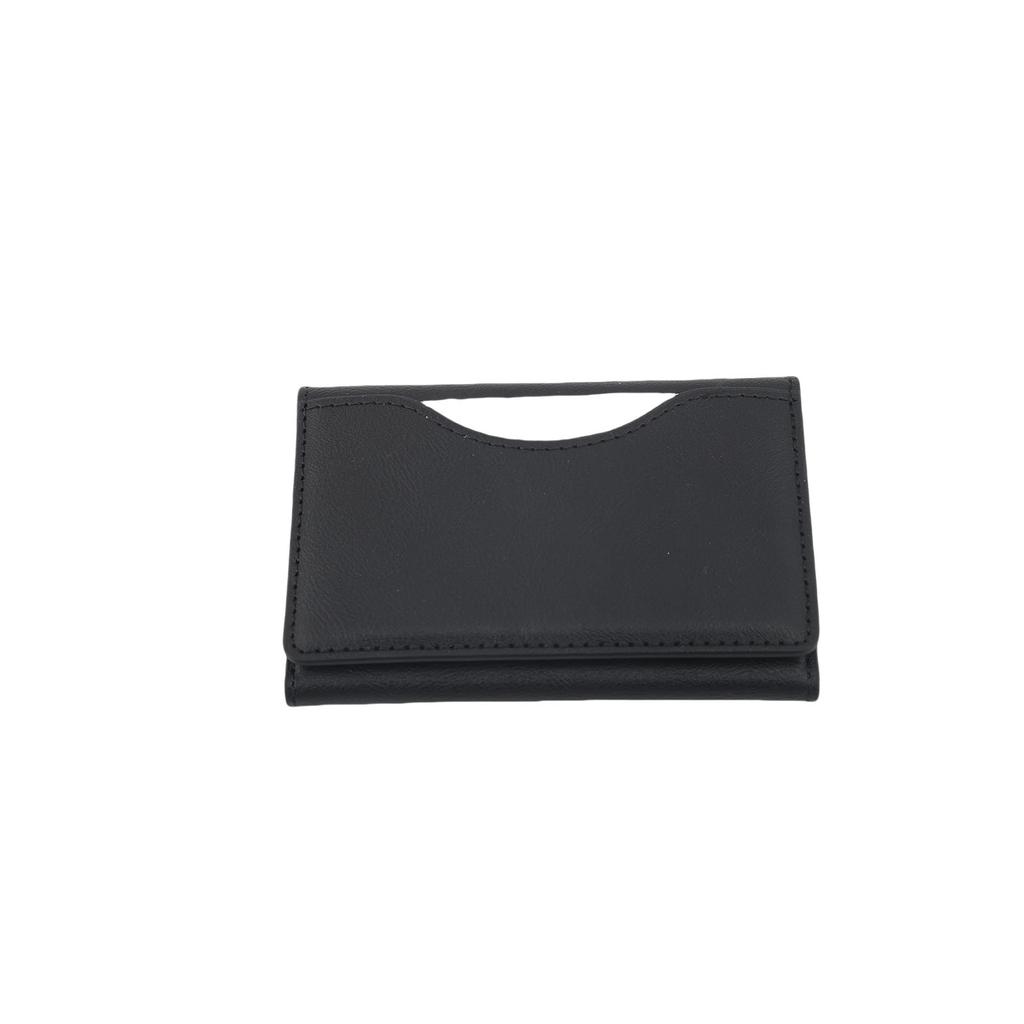 3 Fold Magnet Wallet with 6 Card Slots PU Leather Phone Protective Case Bracket Lightweight Portable