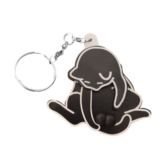 Cat Keychain with Rotable Ball Interactive Claw Design Keyring Stress Relief Toy Lightweight Key Chain Funny Prank Gift