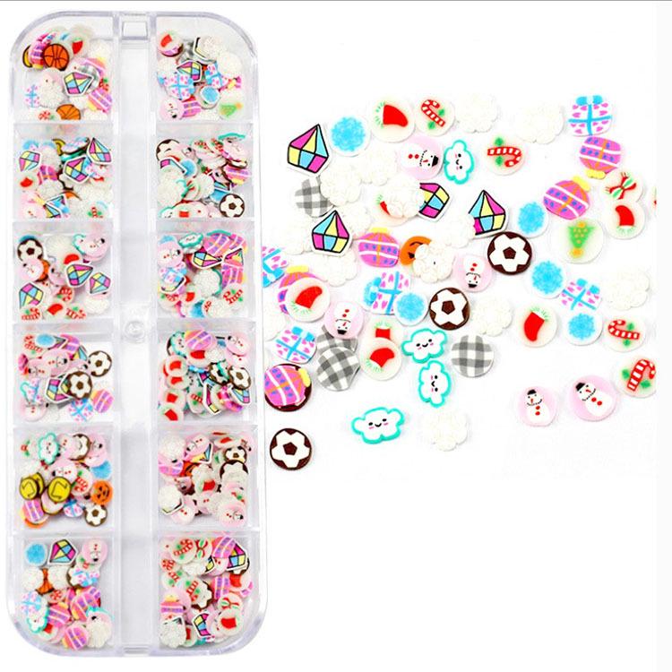 Nail Sequins: Irregular Colored Soft Diamond Bows & Half-Sugar Bow Stickers