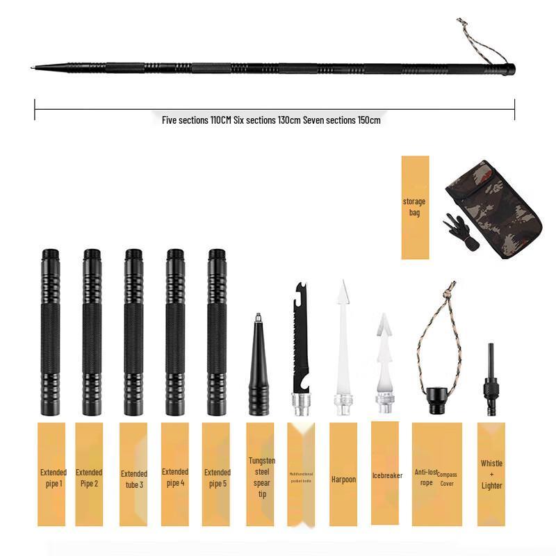 Multi-functional Aluminum Alloy Trekking Pole