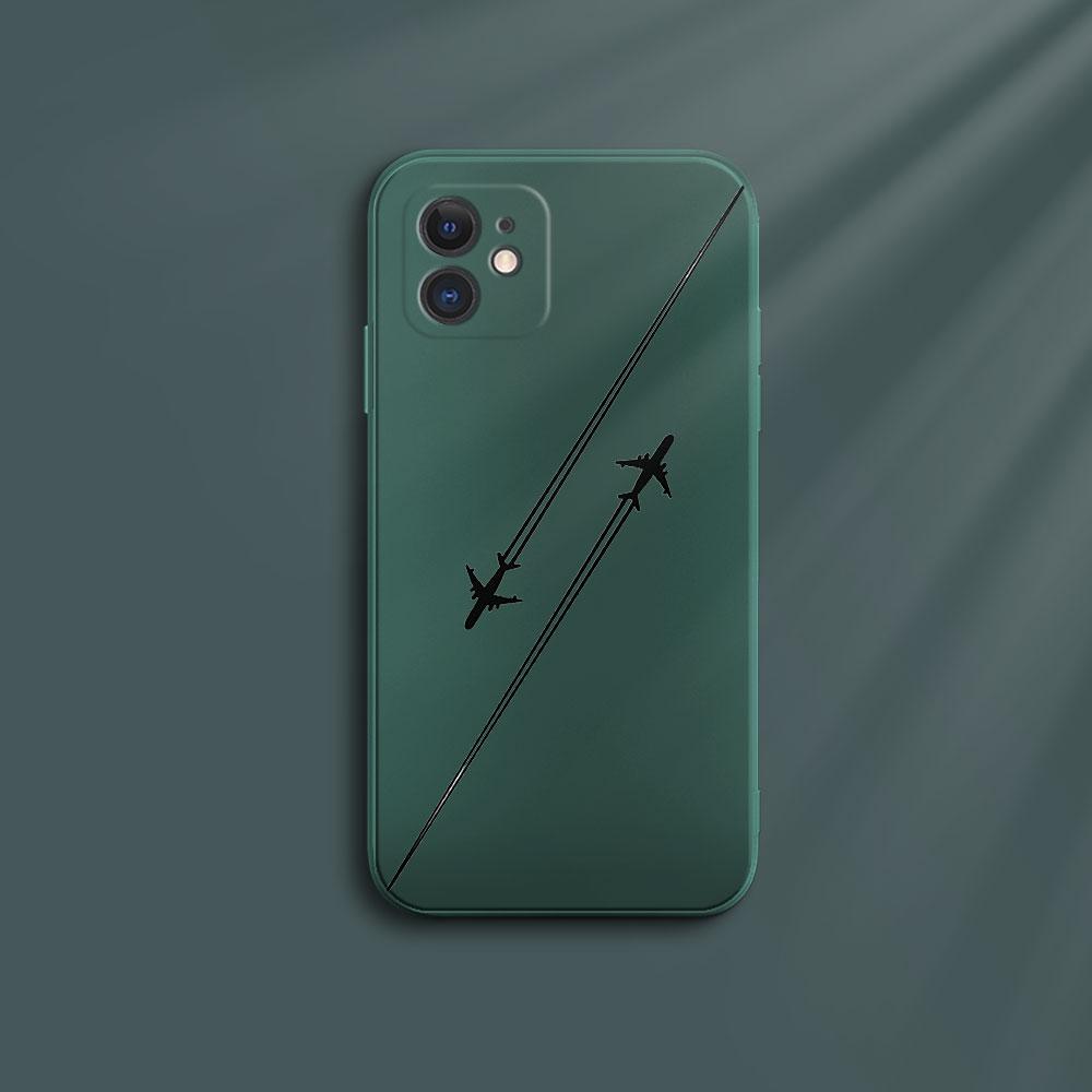 Travel-nspired Airplane Route Design Phone Case For iPhone 15 Pro Max 14 13 12 11 16 XS X XR 7 8 Plus SE Shockproof Soft Cover