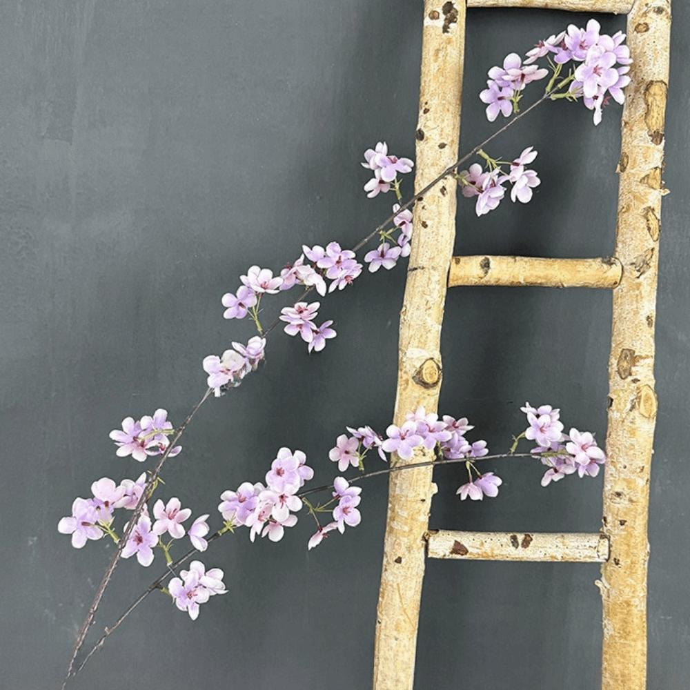 2 Forks Artificial Cherry Blossoms Silk Artificial Faux Plants Wedding Decoration