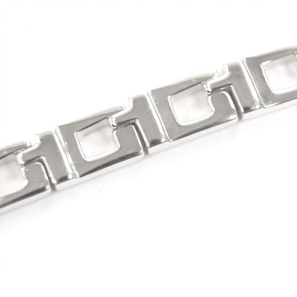 Great GUCCI Bracelet G Logo Accessories Silver SV925 Mens Used
