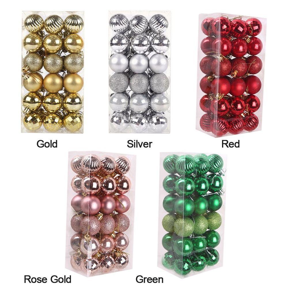 Year Crafts Home Decor Drop Pendant Xmas Hanging Christmas Balls Bauble Christmas Tree Decoration