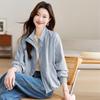 Women's Petite Stand-Up Collar Jacket - Loose, Plus Size, Thin Top for Spring/Autumn 2025