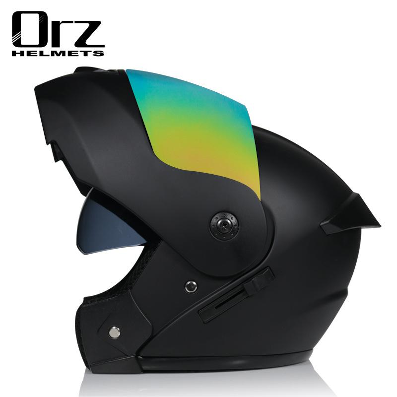 Casco capacetes double dual lens helmet motorcycle helmet full face helmets downhill racing helmets motorfiets helm