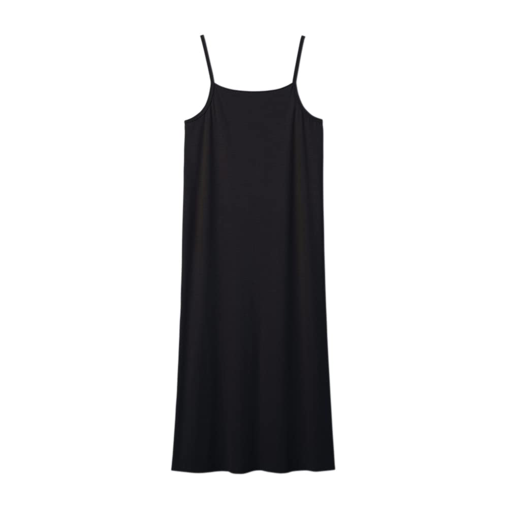 Gunze SAi Soft and Moisturizing Size M (SA2294) Women's One-Piece Loungewear/Relaxation Dress, Comfortable, Finish, Black,