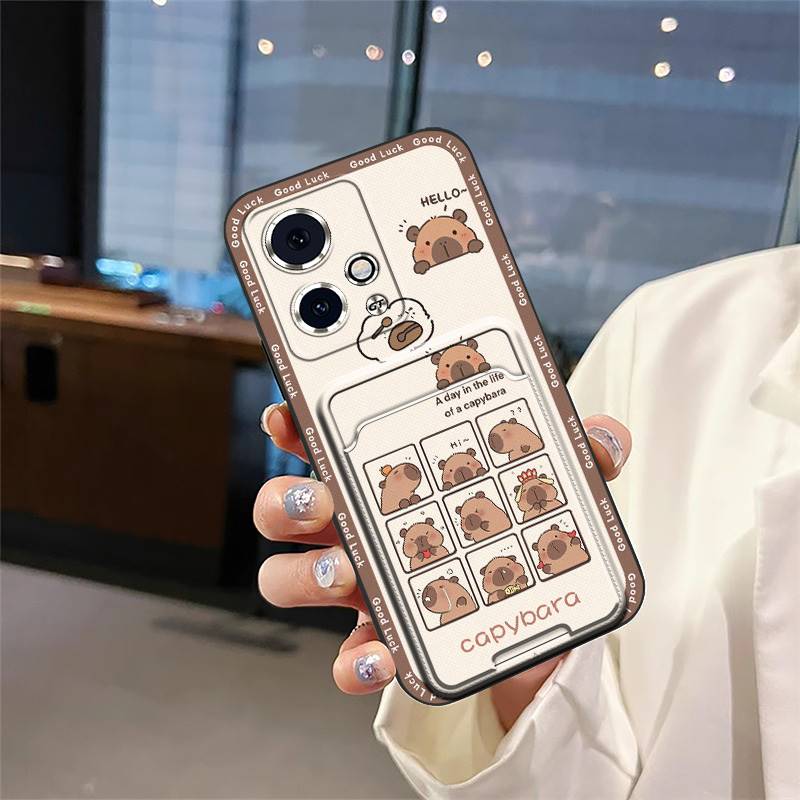 Card Slot TPU Phone Case For Honor90 GT Dirt-resistant Silicone Durable Cute Waterproof Cartoon Anti-knock Protective