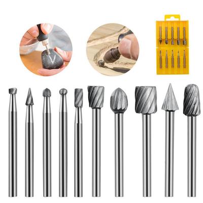 High Speed Wood Working Drill Bits Rotary Files Mini Round Hss Burr Set Wood