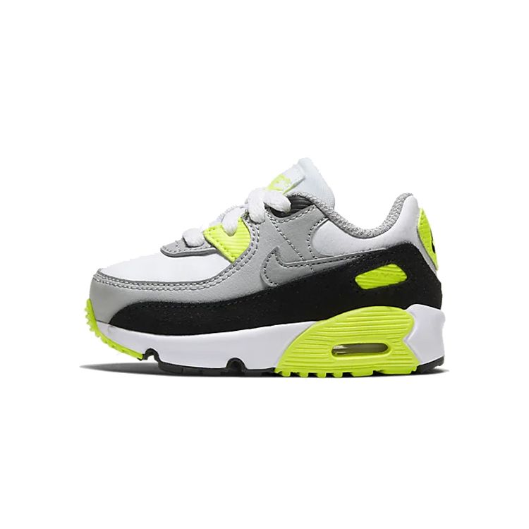 

Nike Air Max 90 TD Volt Baby Sneakers Yellow White Particle-Grey CD6868-101