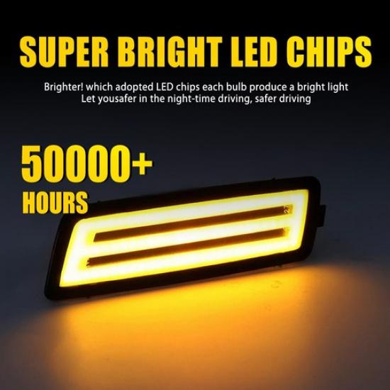 For 2006-09 Volkswagen MK5 Golf/GTI Rabbit Front LED Bumper Side Marker Lights A