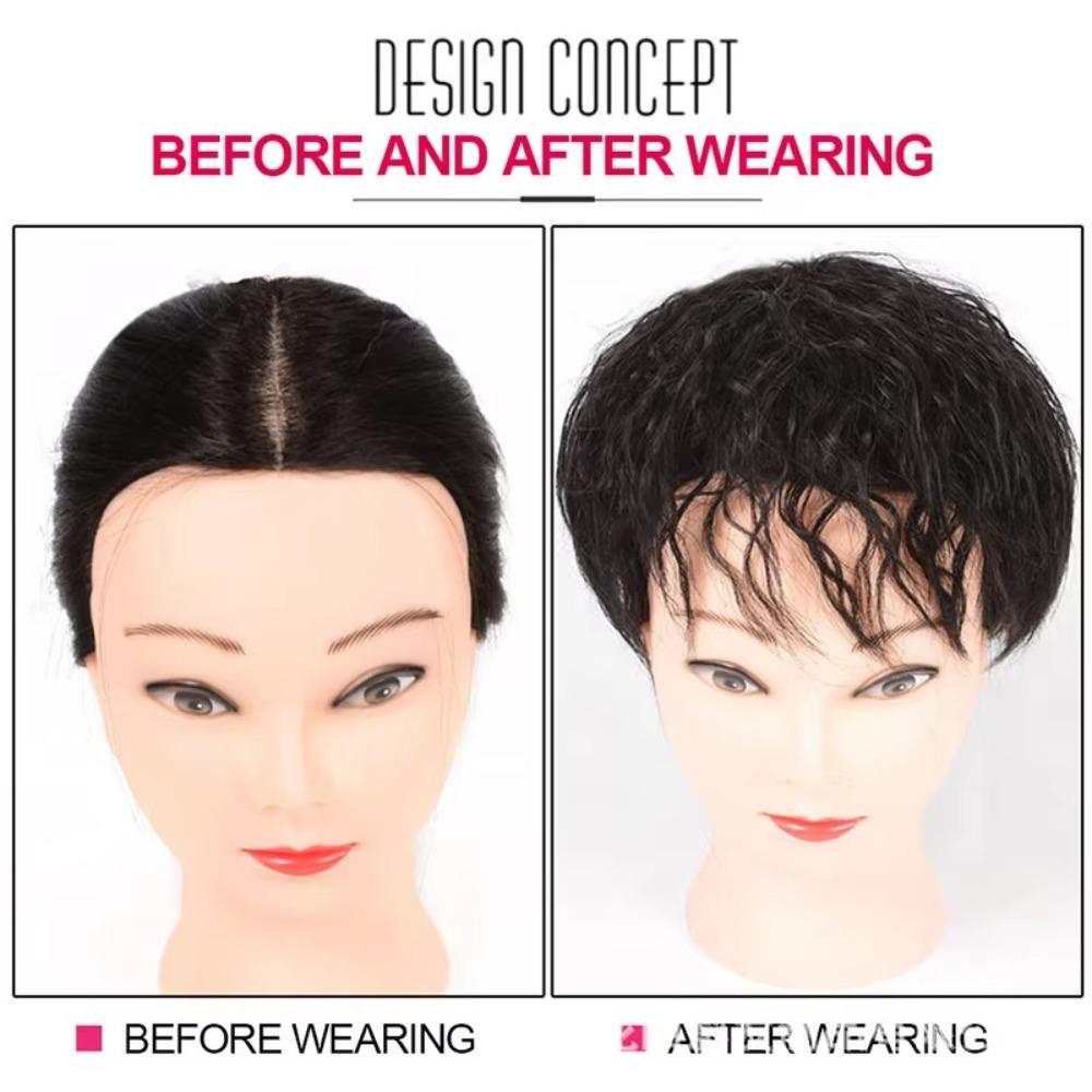 Náhradní vlasová paruka Neviditelný díl Pokrytí vlasů Reissue Bezšvový klip