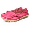 Women Flats Genuine Leather Fashion Walking Women Shoe Moccasins Ballet Flats Oxford Nurse Shoes Black Plus Size Ladies Shoes