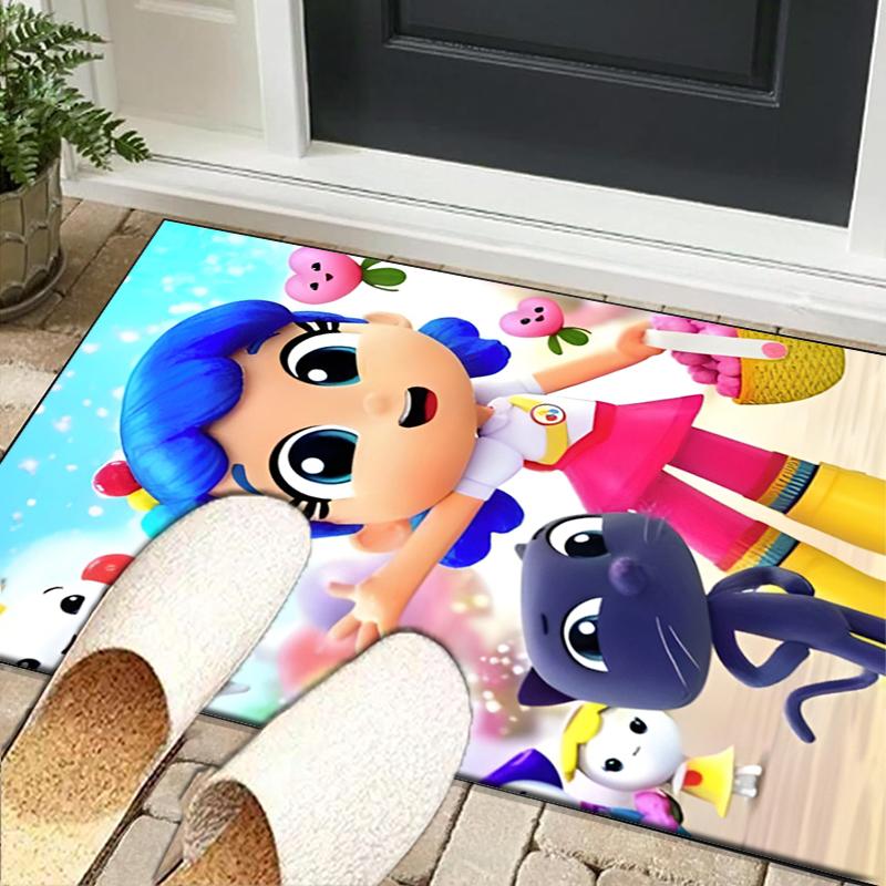 Rainbow Kingdom Adventure Office Rug Chair Mat, Game Carpet, Suitable for Front Door, Bedroom, Living Room, Desk, Holiday Gift