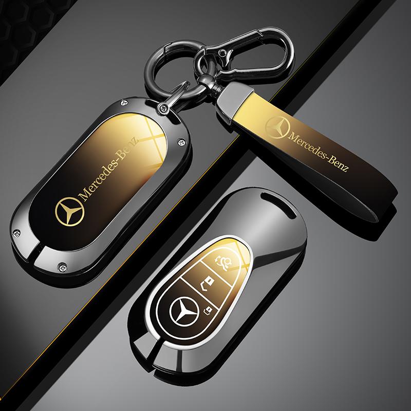 Car Sticker Fahion Car Key Case Cover Fob For Mercedes Benz A B C E S Class W204 W205 W212 W213 W176 GLC CLE CLA GLB GLC GLS AMG
