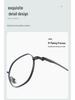Retro Japanese Titanium Small Frame Myopia Glasses: High-Prescription, Polygonal, Wide Rim for Small Faces