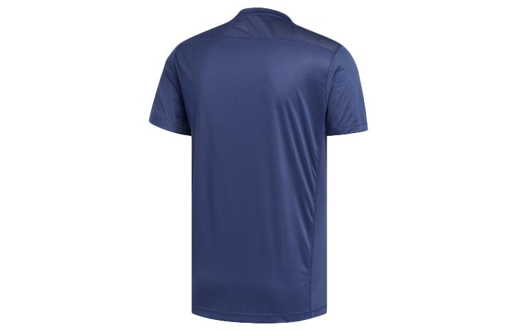 Adidas T Shirts Men's Navy Blue Crew Neck Moderate Straight Fit FL6945