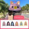 Car Driving Styling Helmet Cat Ears Helmet Decoration Motorcycle Helmet Cat Ears Motocross Stickers