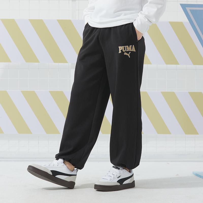 Puma Windproof Loose Fit Hooded Zip Jacket With Drawstring Cuffed Pants Casual Sports Set Men Set 687540-87+682928-01