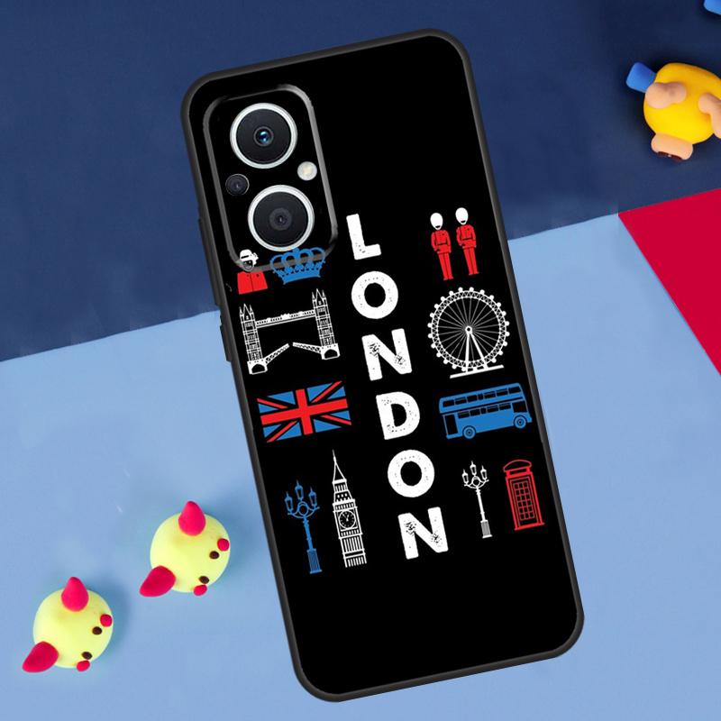 London Bus England Big Ben For OPPO Reno 14 13 12 11 10 Pro 11F 12F 13F 14F 7 8 Lite 8T OPPO Find X9 X5 X6 X8 Pro Case