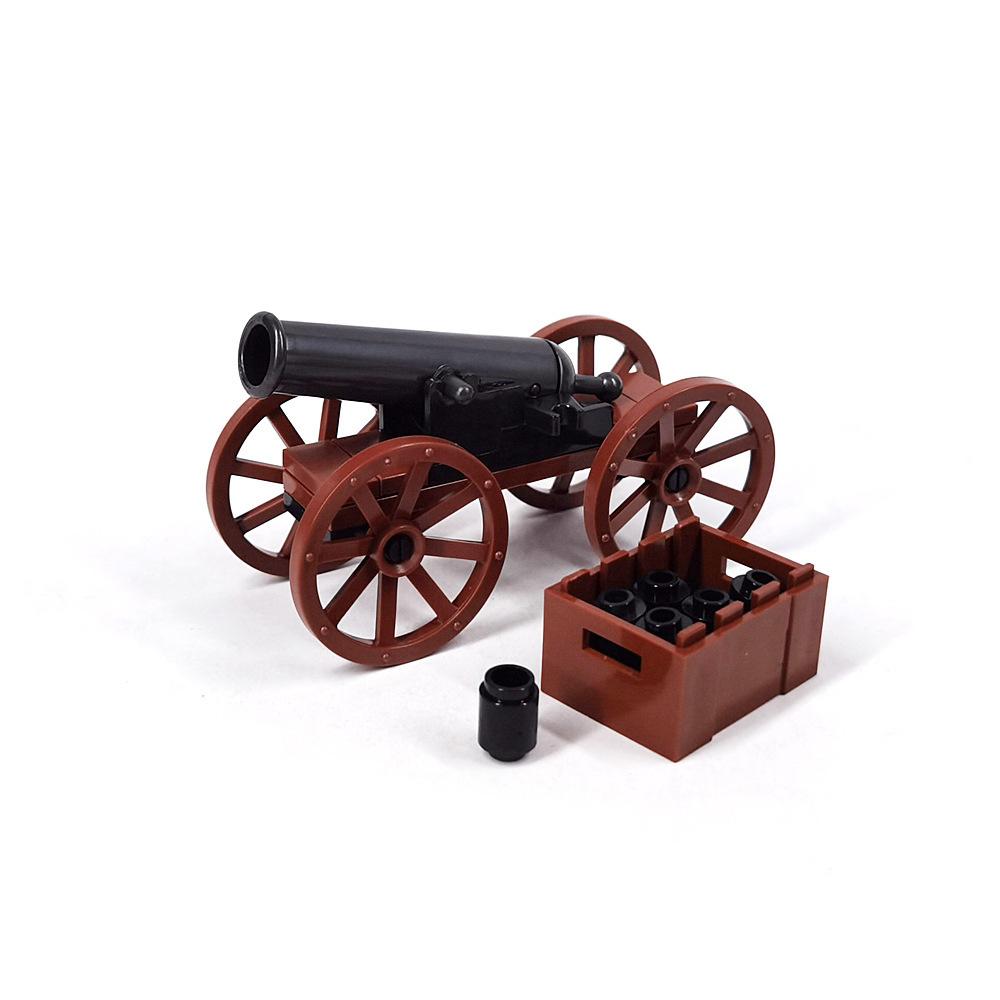 

Средневековый военный орудийный грузовик пушка солдат миниатюрный небольшой строительный блок пиратский корабль сцена орнамент игрушка