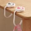 Cute Cat Paw Bag Hook Saving Space Self-adhesive Purse Hook Foldable Portable Backpack Hanger for Table
