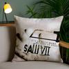Horror Movie S-Saw X Pillow Case Office Sofa Dorm Chair Back Short Plush Double-Sided Printing Home Cushion Cover
