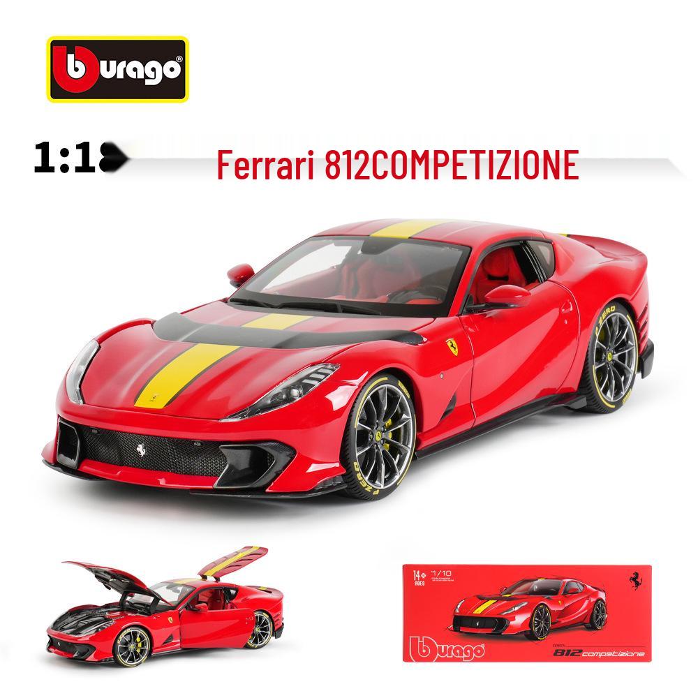 

Ббураго 1:18 Металлическая модель спортивного автомобиля Ferrari 812, коллекционный подарок