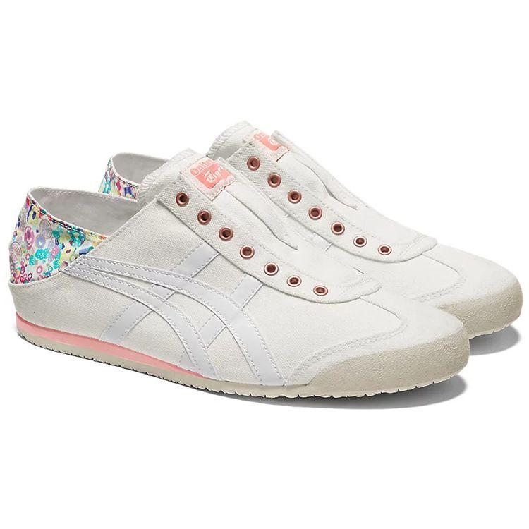 Onitsuka Tiger Mexico 66 Paraty Comfortable Leather Durable Lightweight Low-Top Running Shoes Unisex sneaker White Multicolor 1183B901-100
