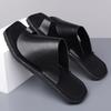 Herren Schwarze Leder Pantoffeln Einfache Flache Schuhe Sommer Weiße Flip-Flops Outdoor Römische Sandalen Braune Offene Zehen Strand Schuhe Übergröße