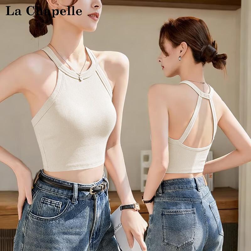 Women s Padded Halter Neck Crop Top L