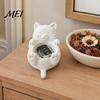 Desktop Cat Statue 3D Fortune Desk Storage Box, Cute Money Jewelry Organizer Creative Gift for Girls Rings, Mini Planter Home Decor Figurine,