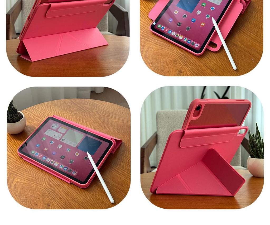 Lightweight Transparent Acrylic Protective Case for iPad 11 (2025 Model 3Y) - Foldable, No Pen Slot, Tenth Generation