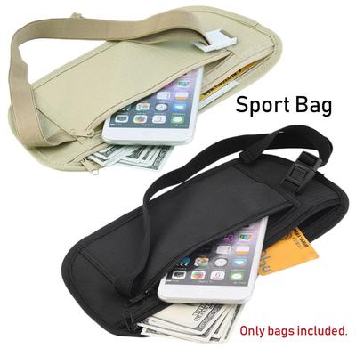 Stoff-Hüfttaschen, Reisetasche, versteckte Brieftasche, Reisepass, Geld, Hüftgürteltasche, schmale geheime Sicherheit, nützliche Reisetaschen, Brusttaschen