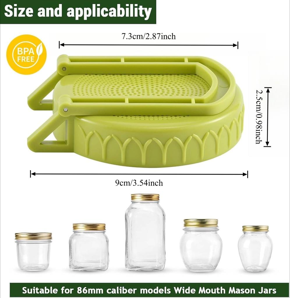 Plastic Sprouting Lid with Draining Stand Indoor Bean Sprouts Grow Sprouting Plant Propagation Seedling Tray Seeding Germinator