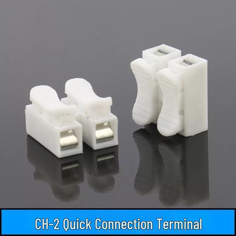 2-Position LED Quick Wire Push Connector Terminal