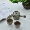 175ml Japanese Style Ceramic Side Handle Teapot Black Pottery Kung Fu Tea Set