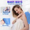 1pcs Bathroom Use Silicone Non-slip Foot Basin Cleaning Pad, with Suction Cup for Exfoliation Shower Head Massage Bath Brush