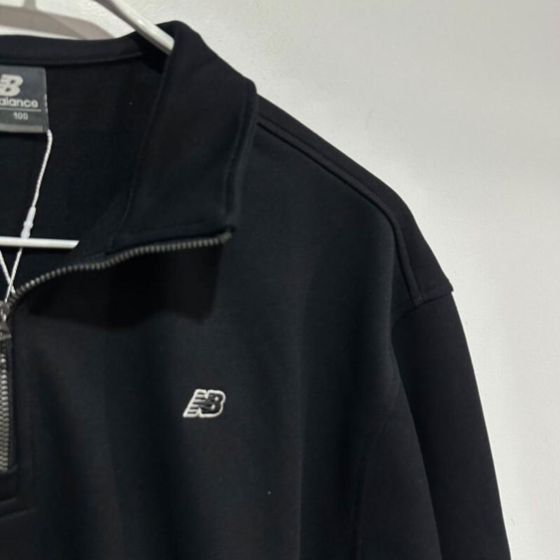 New Balance Ess Half Zip Sweatshirt Nbncg11213 Black